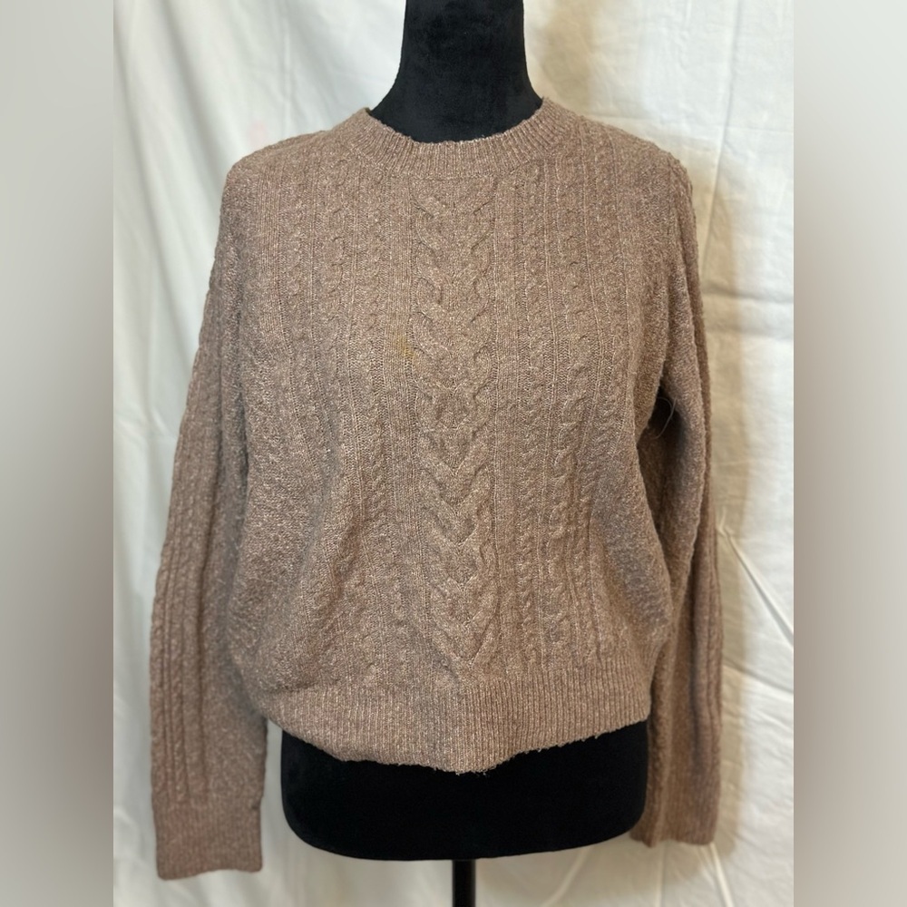 Brown knit sweater